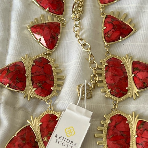 NWT Kendra Scott Havana Exclusive TX Release Bronze Veined Red Magnesite SO RARE - Picture 12 of 16